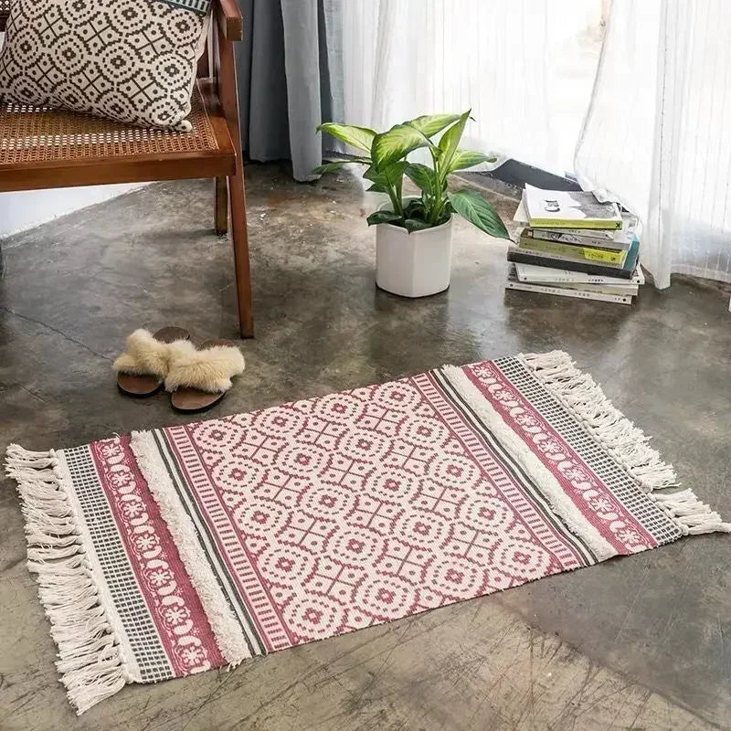 Woven Tapestry Linen Carpet