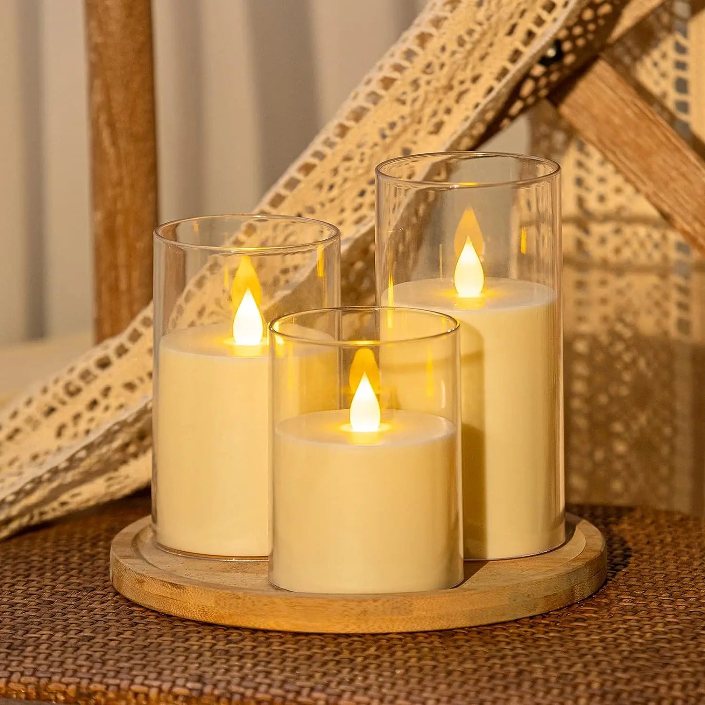 3Pcs LED Candles Battery Operated