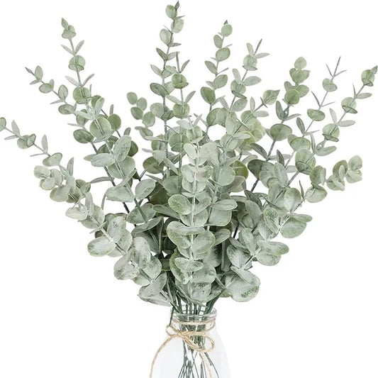 10pcs Artificial Eucalyptus Leaves