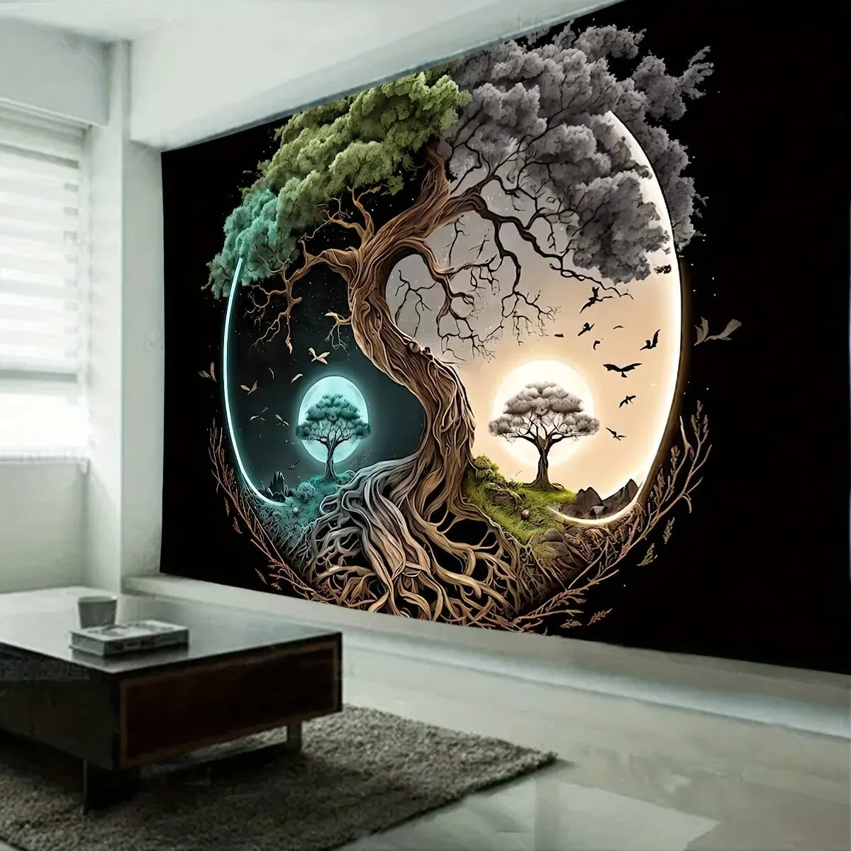 1 Pcs Of 75x58cm Tree Tapestry Wall Hanging