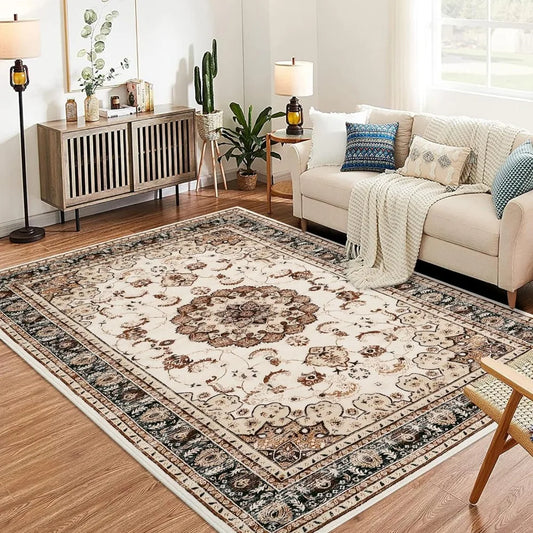 Area Rug - 9x12 Oriental Medallion Floral Design