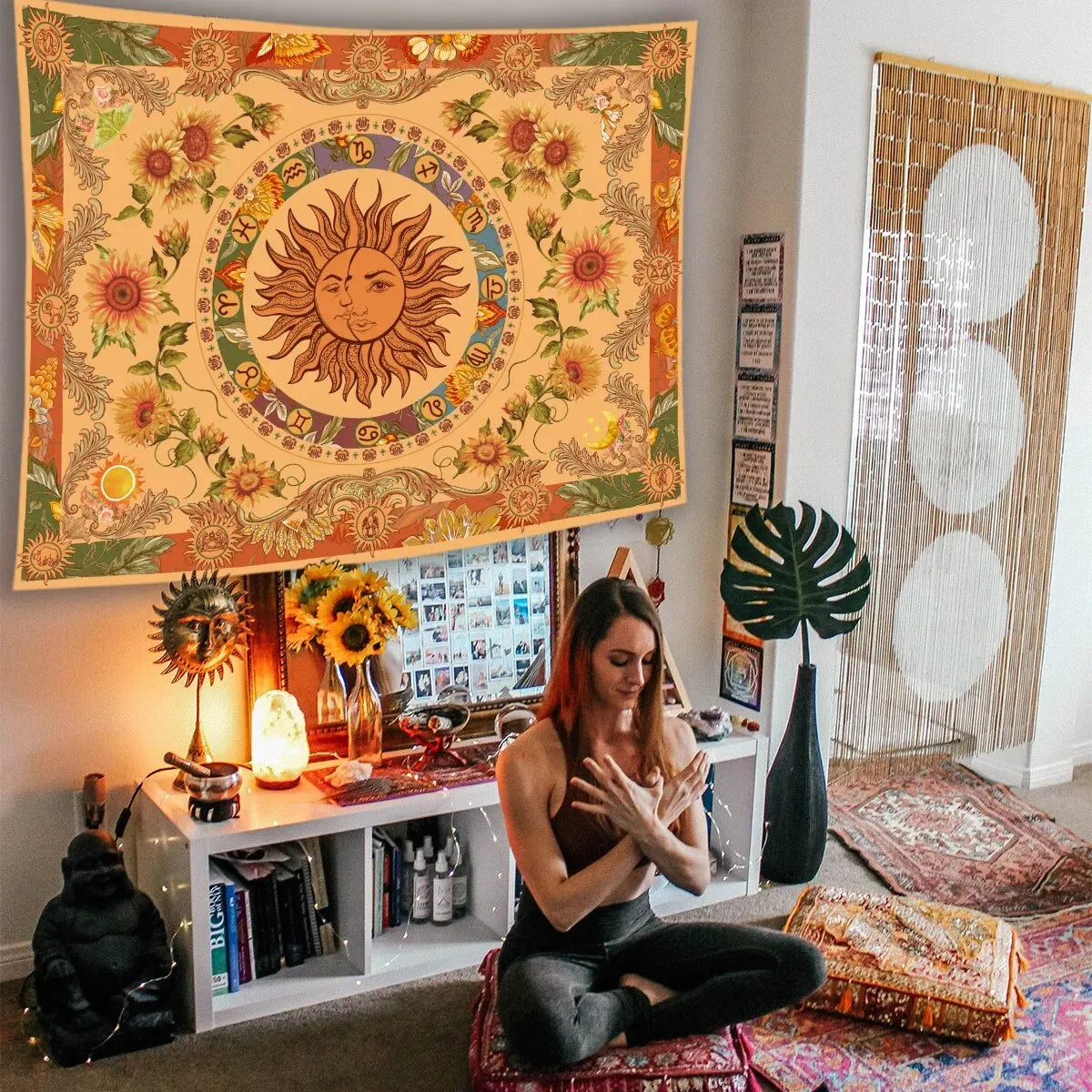 1pc 75x100cm Sun and Moon Tapestry