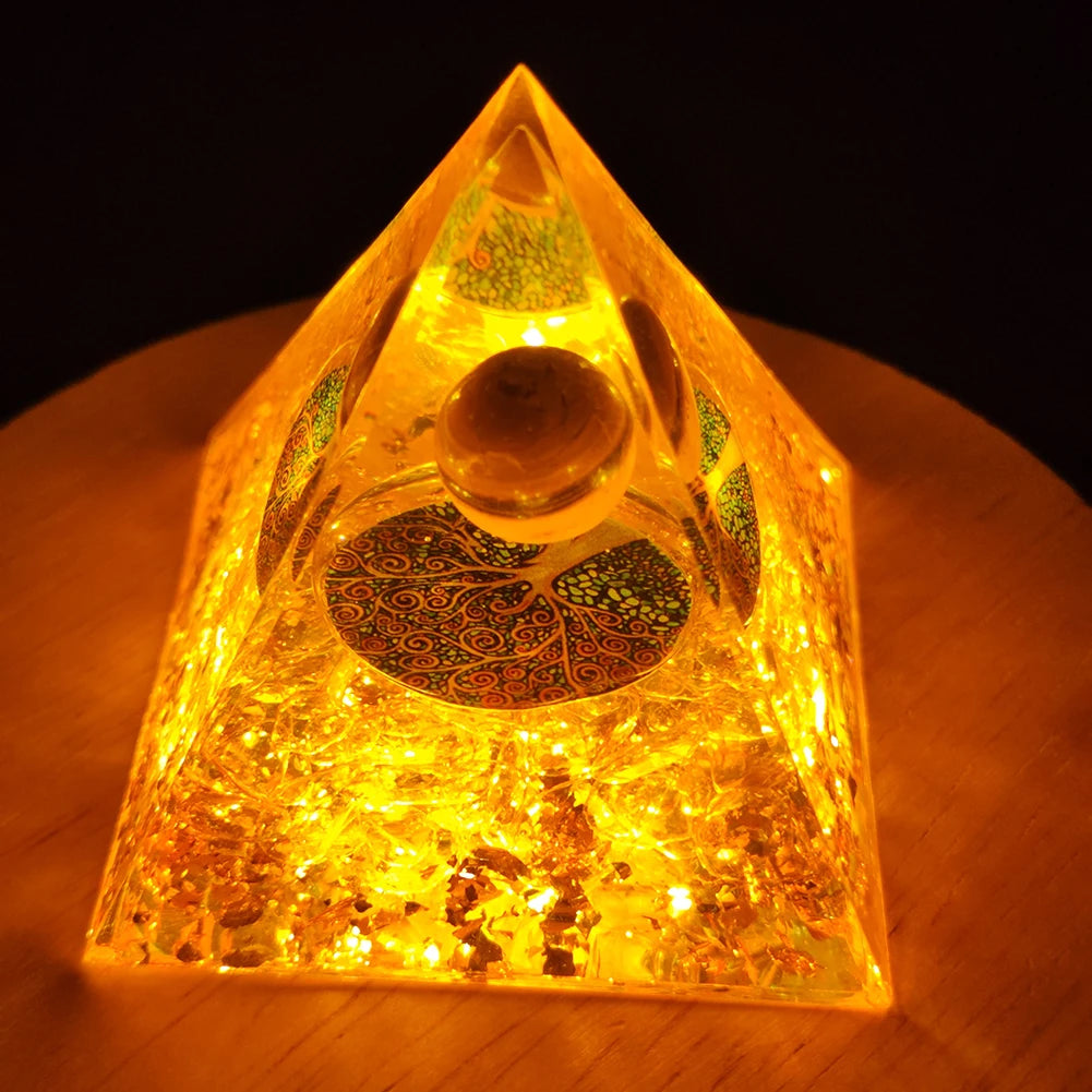 Handmade Pyramid Natural Crystal