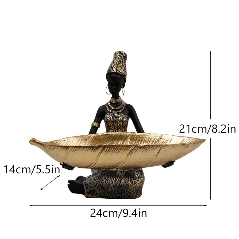 Storage Figurines Africa Figure