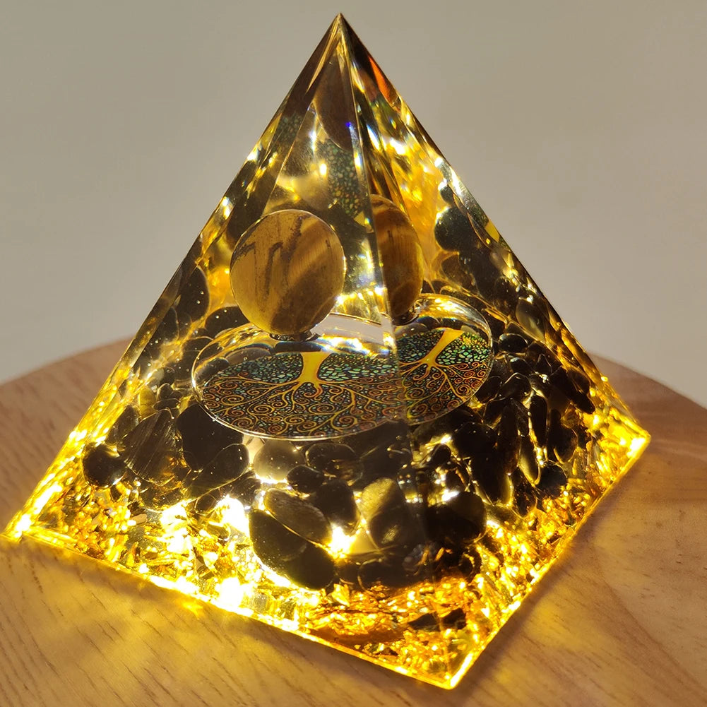 Handmade Pyramid Natural Crystal