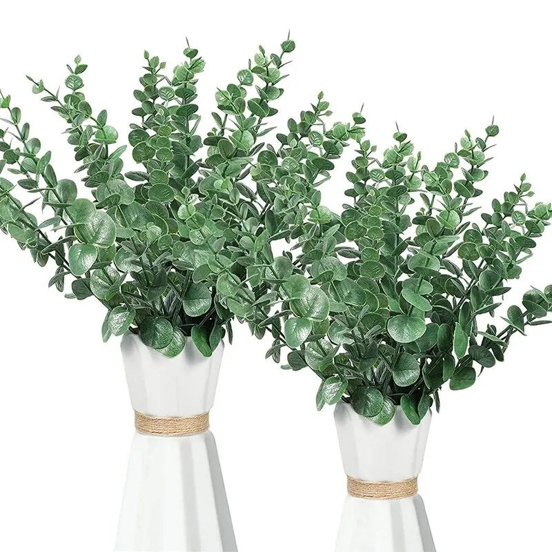 10pcs Artificial Eucalyptus Leaves