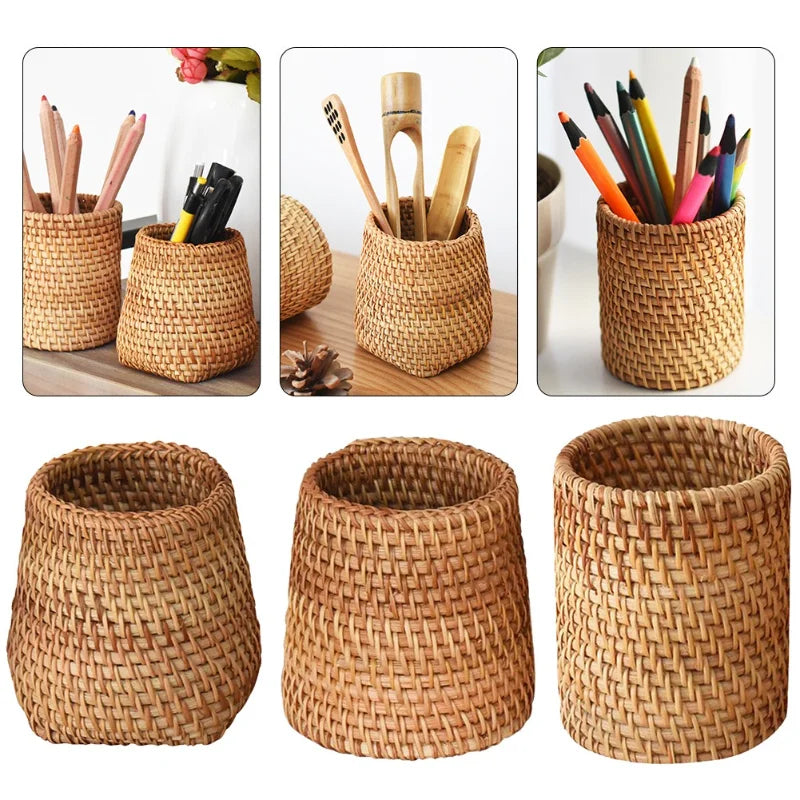 Handmade Rattan Storage Basket