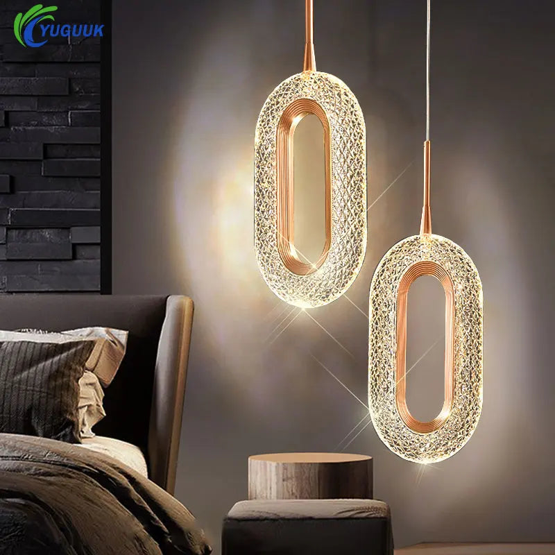 Modern Crystal LED Pendant Lamps