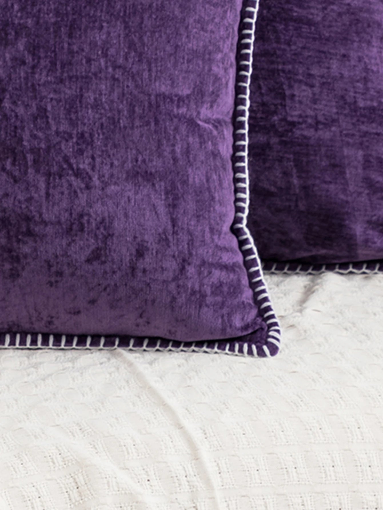 woven solid color pillow cover