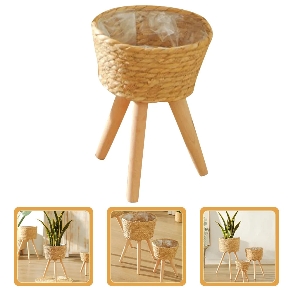 Floor Stand Woven Flower Basket Base