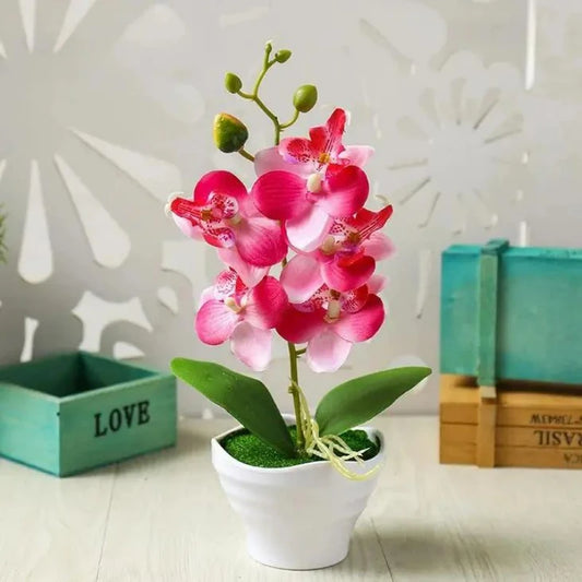 Five-head Phalaenopsis Bonsai Set Simulation Flower