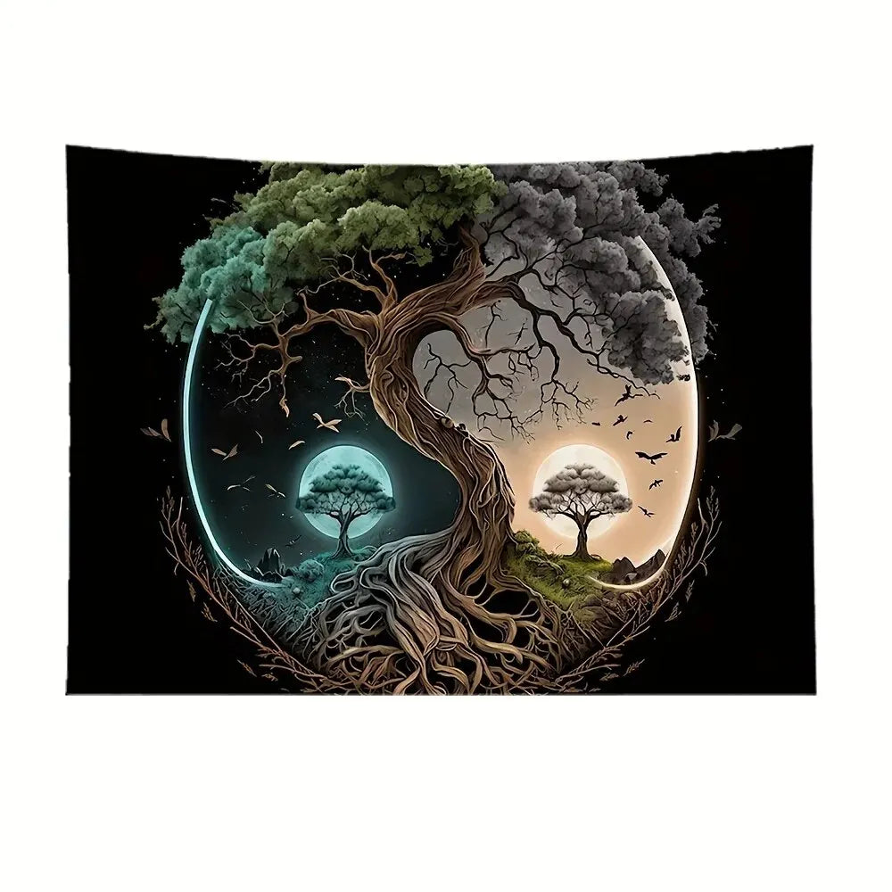 1 Pcs Of 75x58cm Tree Tapestry Wall Hanging