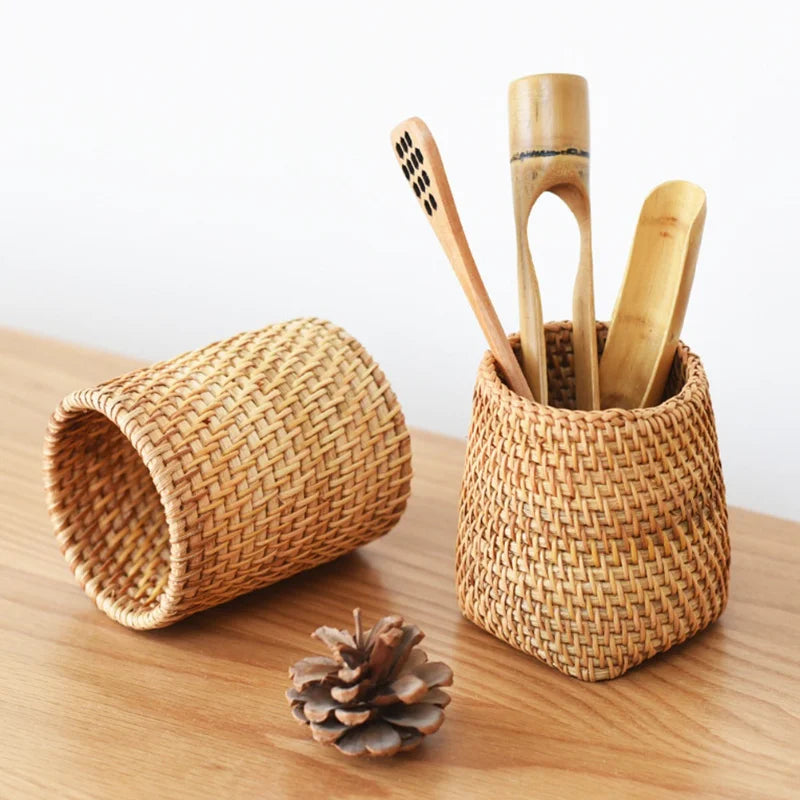 Handmade Rattan Storage Basket