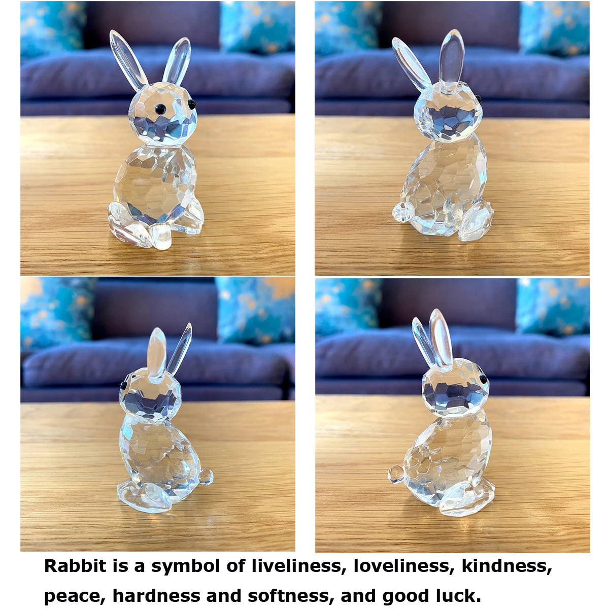 30 Styles Clear Crystal Cute Animal Figurines