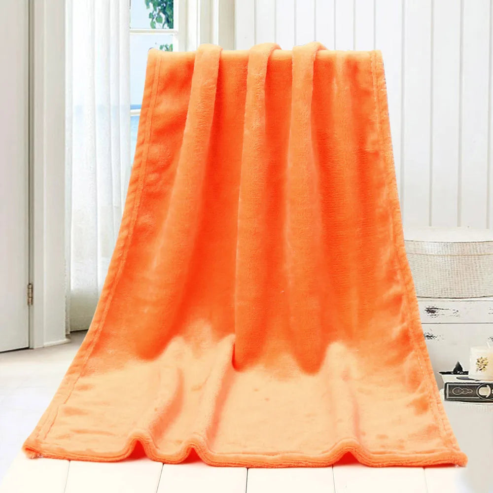 50x70cm Fashion Solid Soft Throw