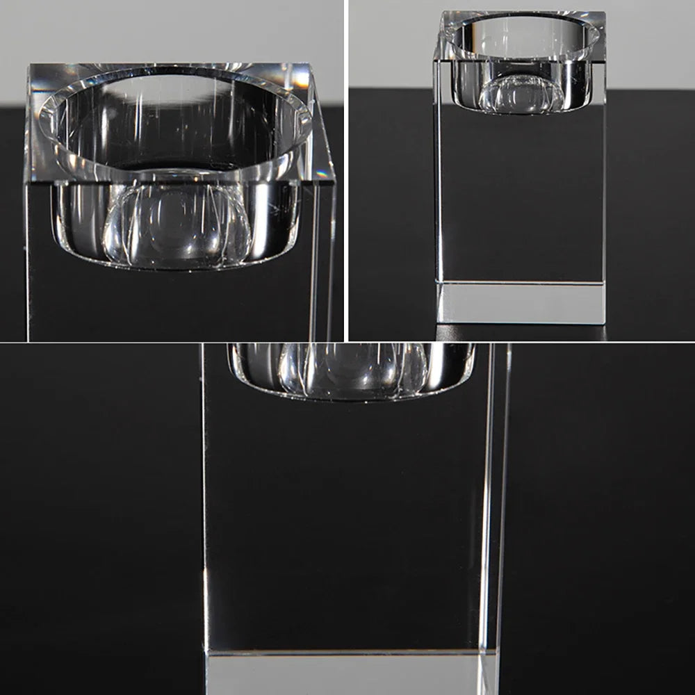 Modern Crystal Romantic Candle Holders