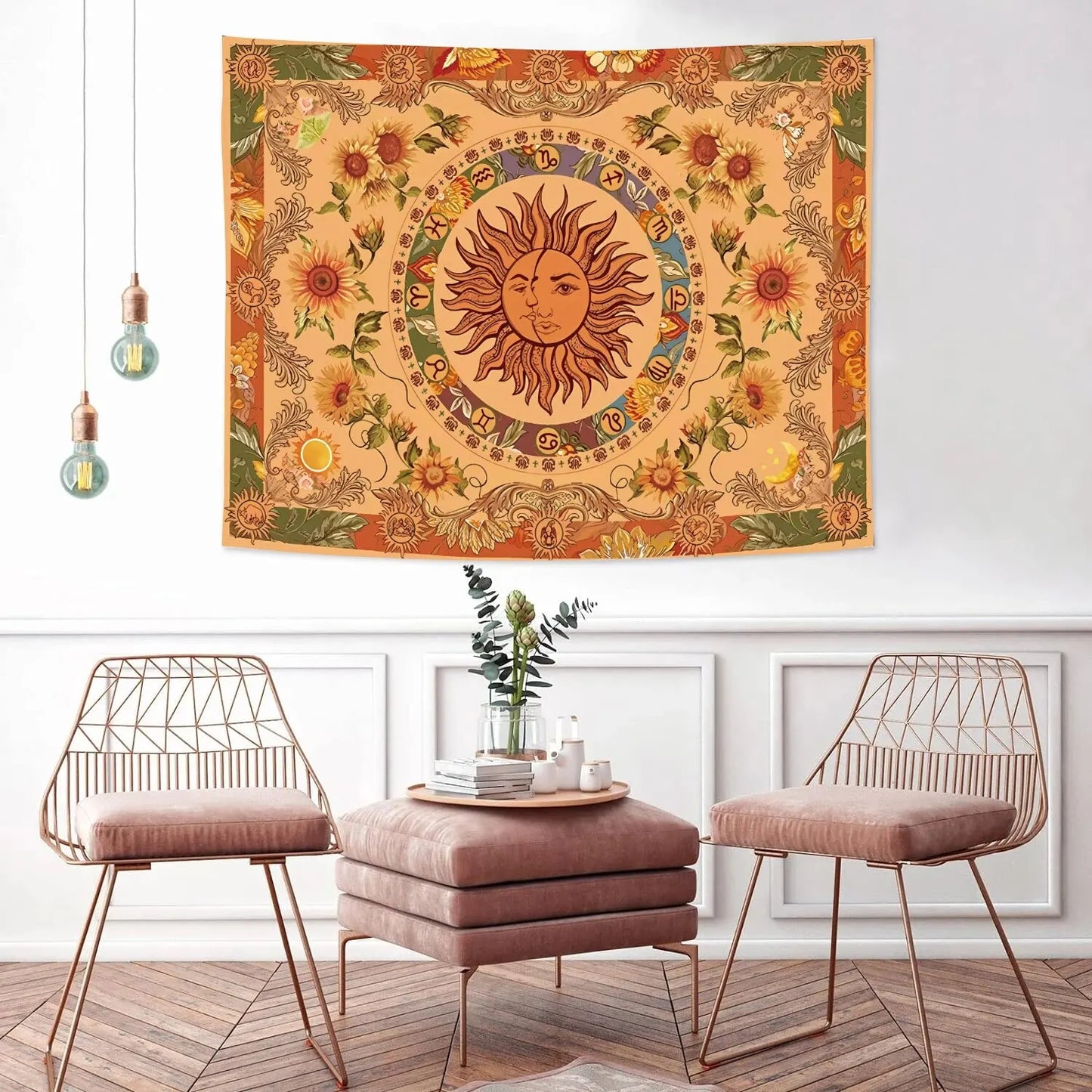 1pc 75x100cm Sun and Moon Tapestry