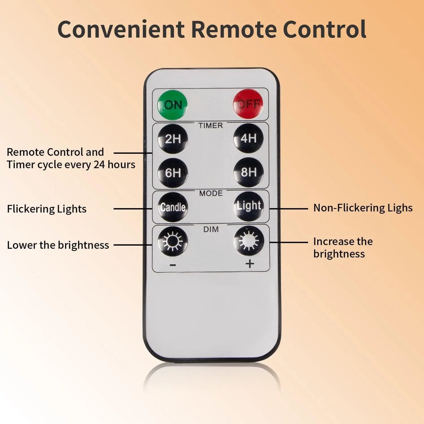 3Pcs LED Candles Battery Operated