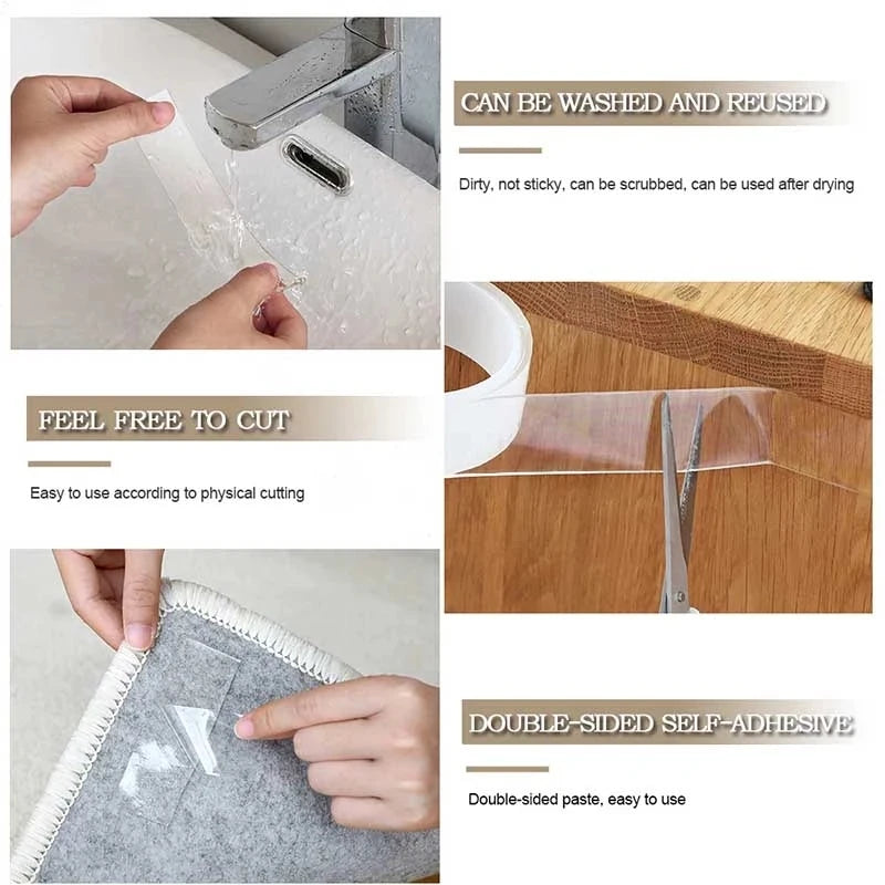 Double Sided Adhesive Transparent Tape