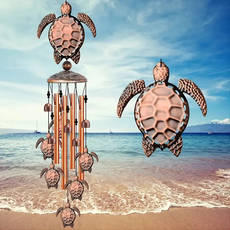 1pc Vintage Metal Turtle Iron Wind Chime