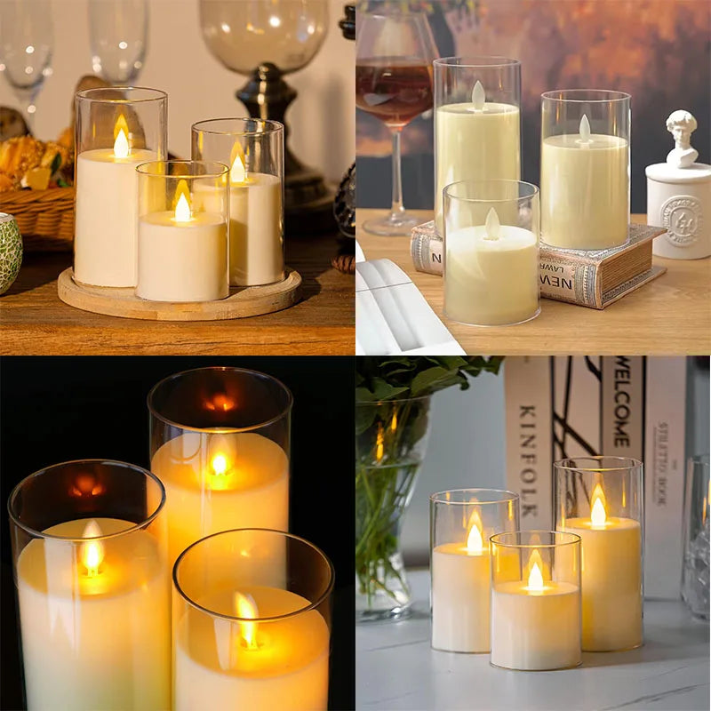 3Pcs LED Candles Battery Operated