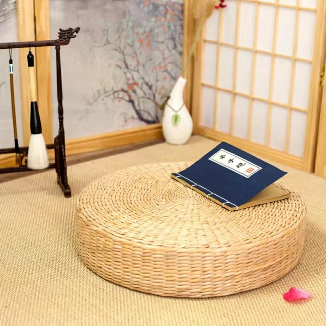 40cm Handmade Woven Japanese Style Cushion