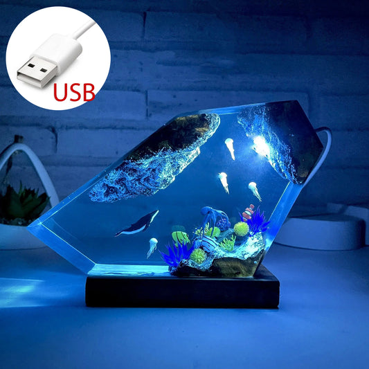 Seabed World Organism Resin Table Light