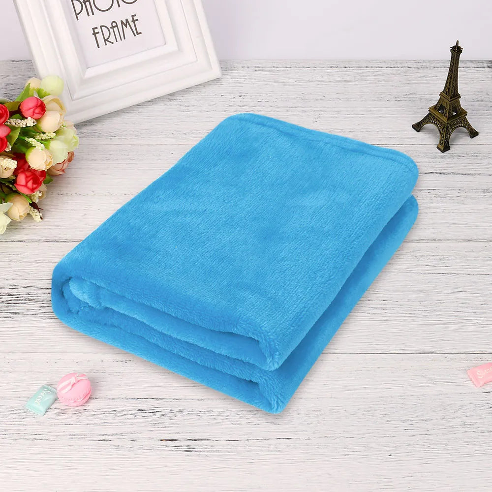 50x70cm Fashion Solid Soft Throw